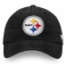 Men's Pittsburgh Steelers NFL Pro Line by Fanatics Branded Black Team Fundamental Adjustable Hat 2855892